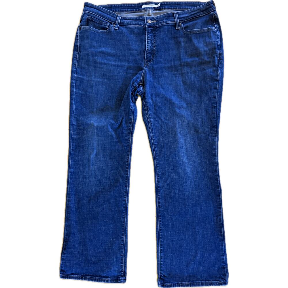 Levi's 415 Bootcut‎ Jeans Womens 20W Blue Dark Wash Mid Rise 37x30